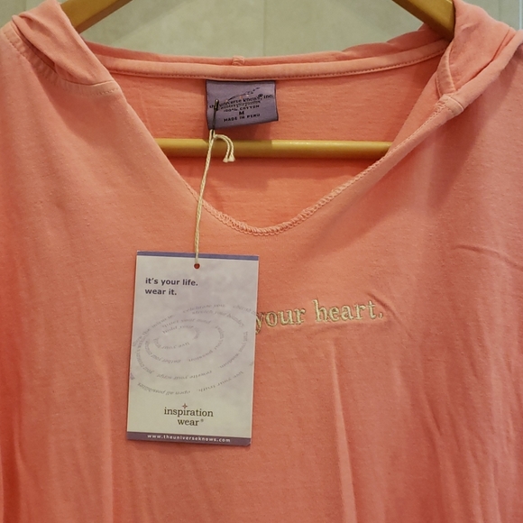 Peach Long Sleeve Hoodie M - Picture 5 of 5